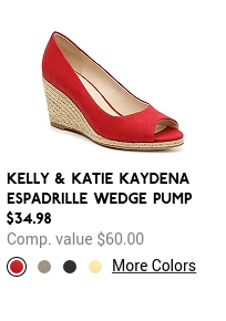 kaydena espadrille wedge pump