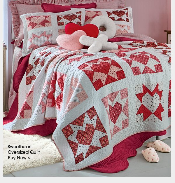 Sweetheart Oversized Quilt Buy Now