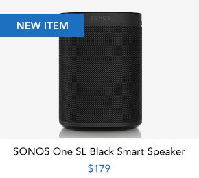 Shop SONOS One SL Black Smart Speaker