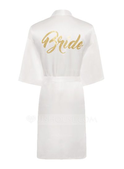 Personalized Charmeuse Bride Glitter Print Robes (248155104)...