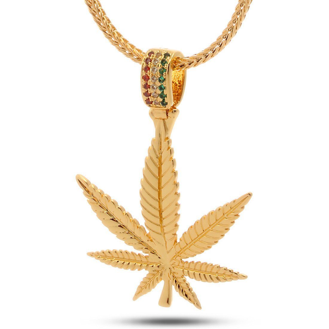 Image of The Weed Leaf Necklace - Designed by Snoop Dogg x King Ice
