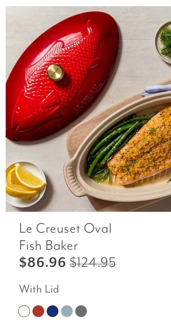 Le Creuset Oval Fish Baker With Lid