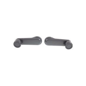 Replacement Window Crank - REPN463201 - Front, Driver and Passenger Side, Gray, Direct Fit, Set of 2