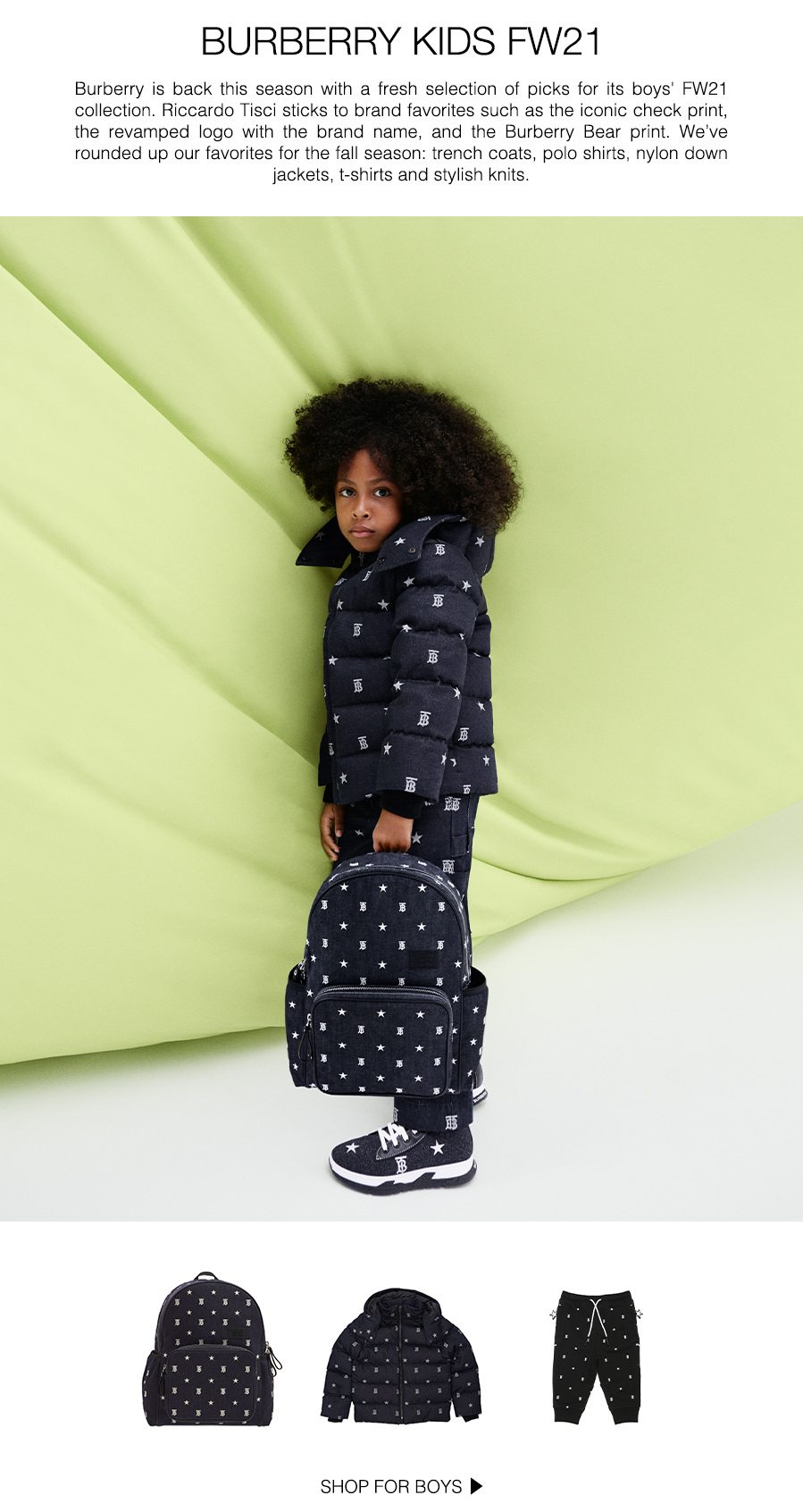 The latest looks for boys, girls and babies from the heritage brand