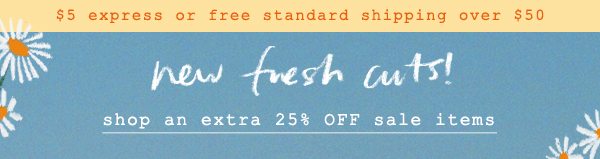Shop 25% off sale.
