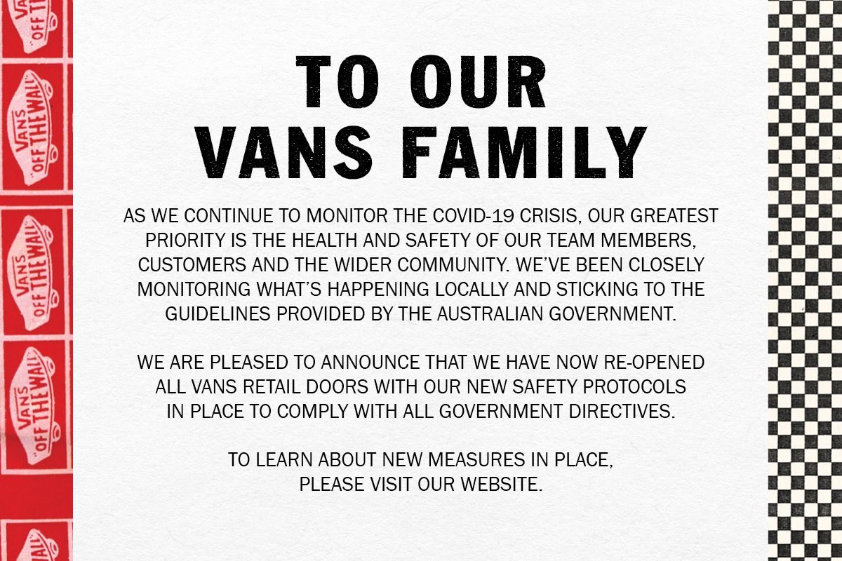 Vans Store Safety Measures