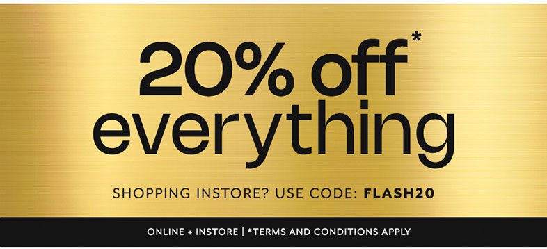 20% off everything