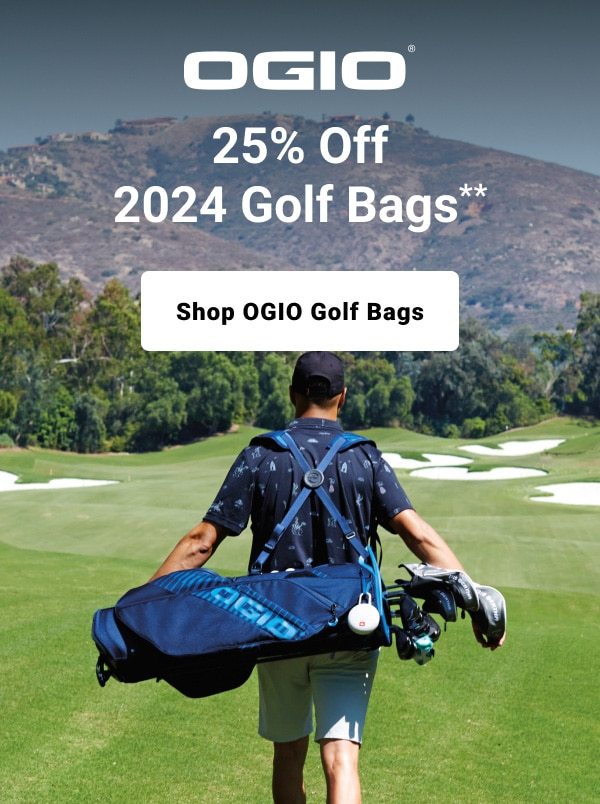 twenty five percent off twenty twenty four ogio golf bags shop now