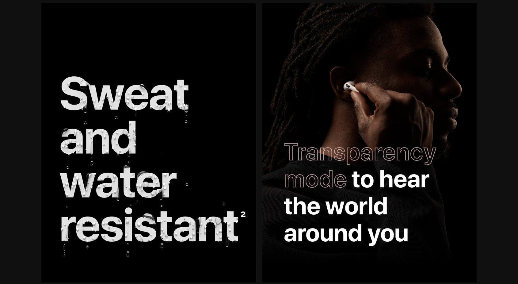 sweat and water resistant