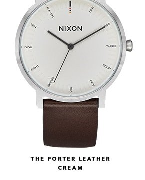 The Porter Leather Watch by Nixon