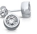 Diamond Bezel Earrings