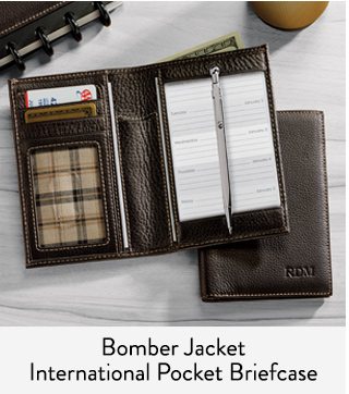 Shop Bomber Jacket International Pocket Briefcase