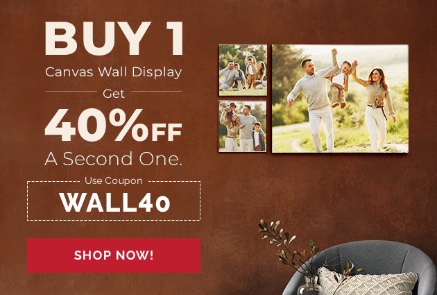 Buy One Canvas Wall Display Get 40% Off A Second One.