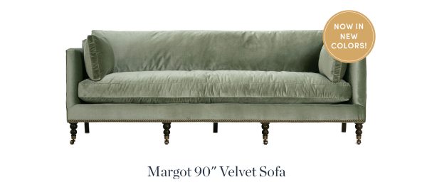 Margot 90" Velvet Sofa