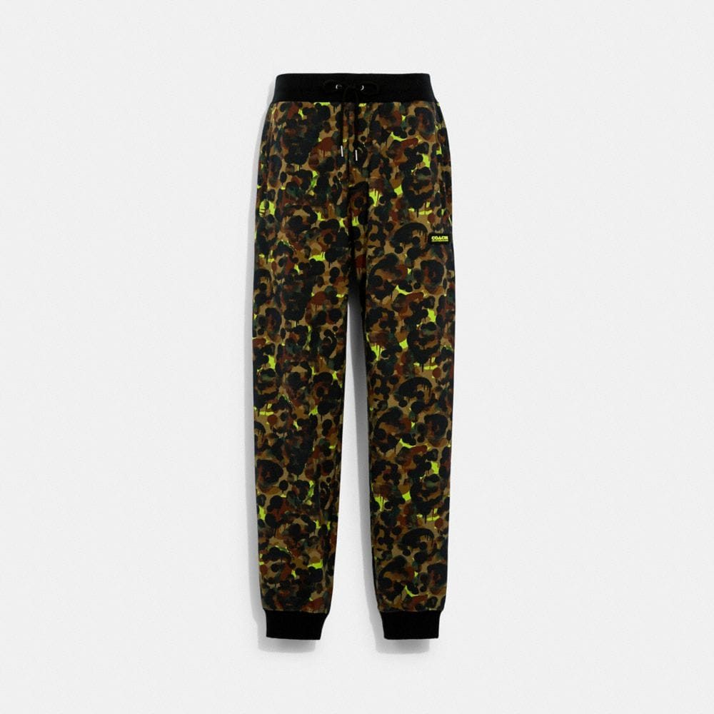 Camo Print Joggers In Organic Cotton