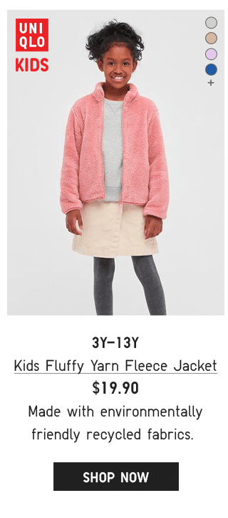 PDP13 - KIDS FLUFFY YARN FLEECE JACKET