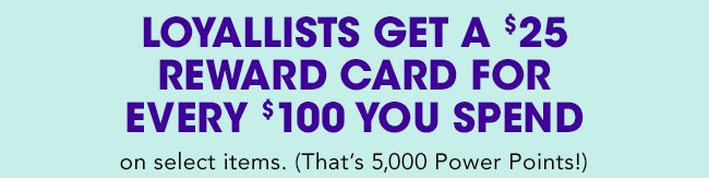 LOYALLIST REWARD CARD OFFER