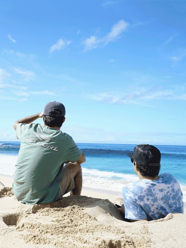 Mason and Sheldon in Hawaii