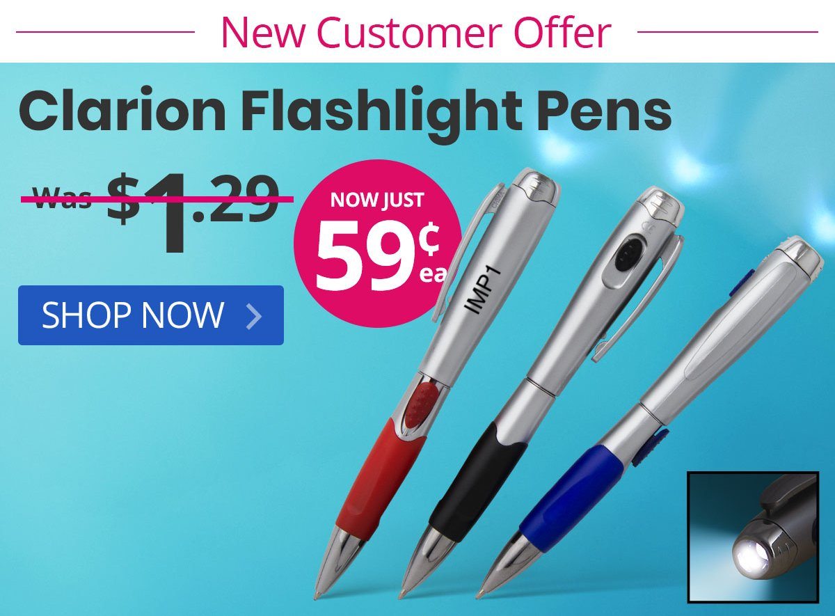 Clarion Flashlight Pens for only 59¢ each!