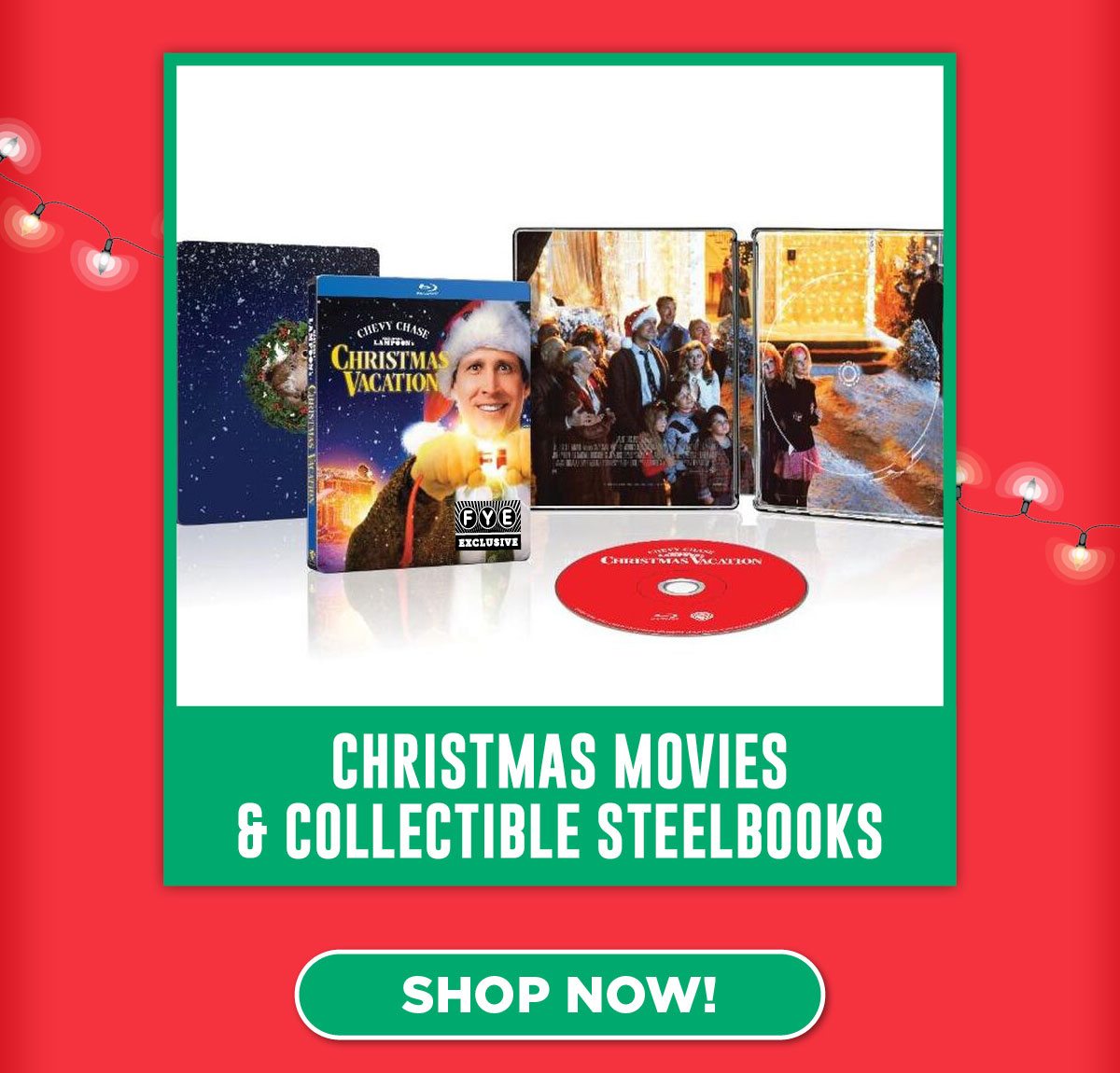 Holiday Movies + Steelbooks
