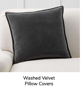 Washed VelvetPillow Covers