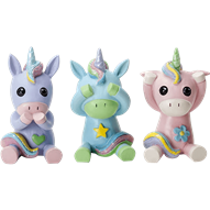 No Evil Unicorn Statue Set