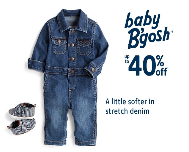 baby B'gosh® | up to 40% off* | A little softer in stretch denim