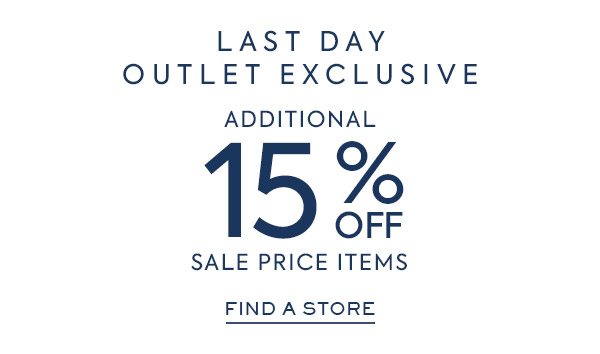 Additional 15% Off Sale Items