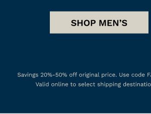 Members Get an Extra 25% Off Sale | Shop Men