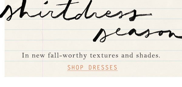 Shop dresses.