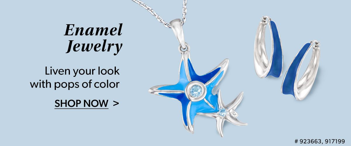 Enamel Jewelry. Shop Now