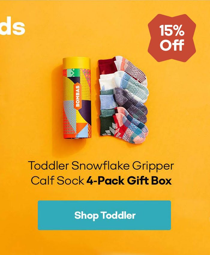Toddler Snowflake Gripper Calf Sock 4-Pack Gift Box | Shop Toddler