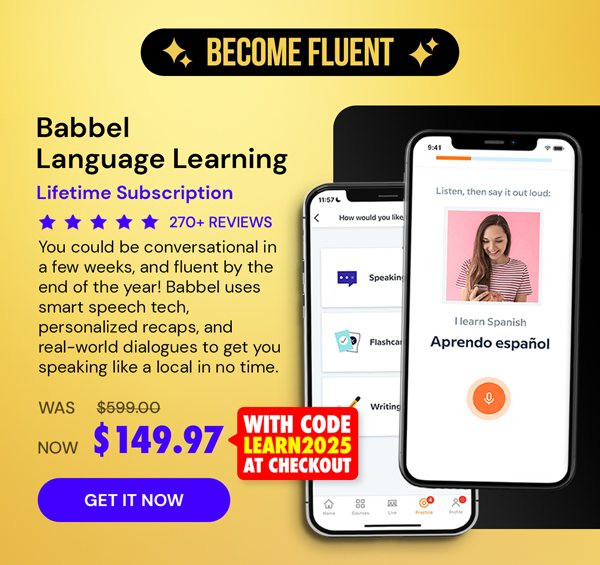 Babbel Language Learning: Lifetime Subscription (All Languages)