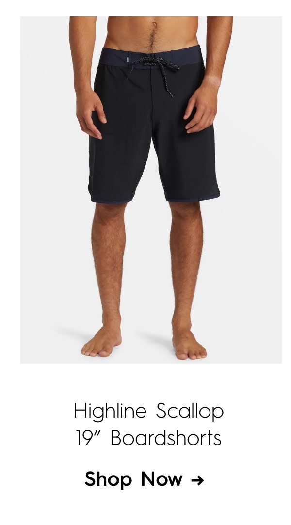 Highline Scallop 19" Boardshorts