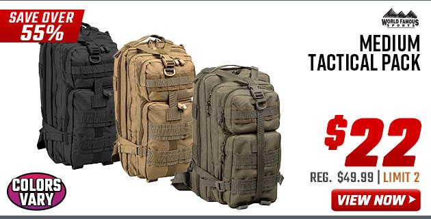 World Famous Sports Medium Tactical Pack