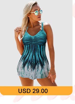 Open Back Printed Swimdress and Panty