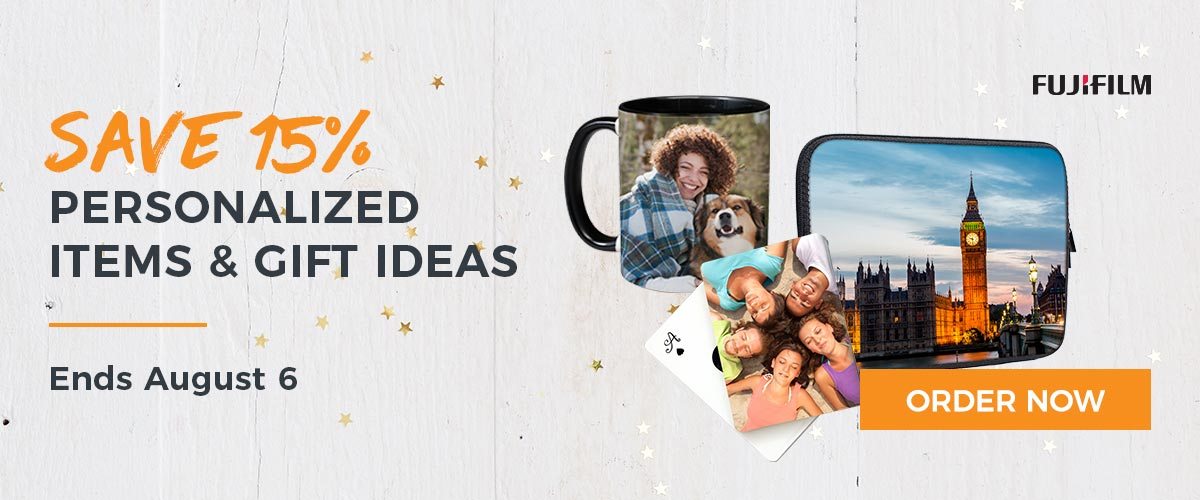 SAVE 15% OFF Personalized Items and Gift Ideas - Ends August 6