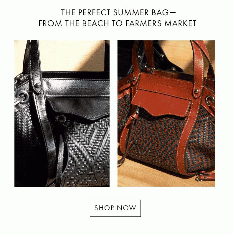 rebecca minkoff woven bag