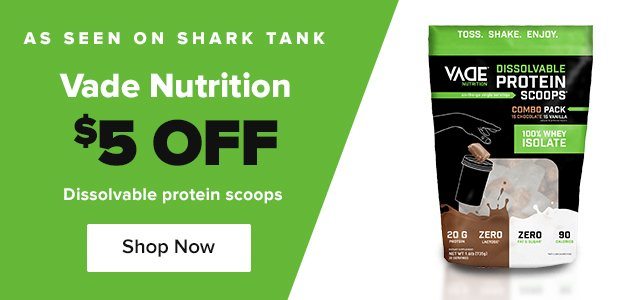 New Vade Protein. Easy on the go protein choice.