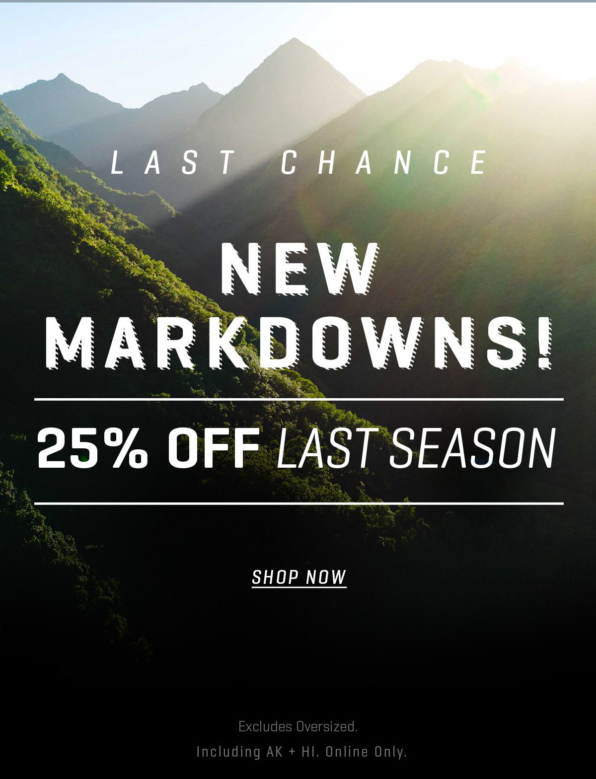 Ends Tonight! New Markdowns