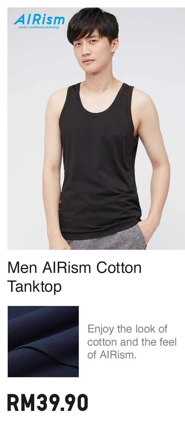 Men AIRism Cotton Tanktop