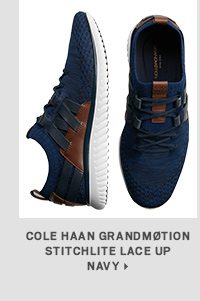 Cole Haan Grandmotion Stitichlite Lace Up Navy