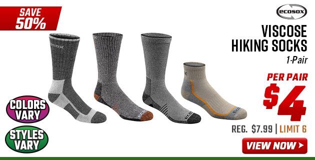 EcoSox Viscose Hiking Socks