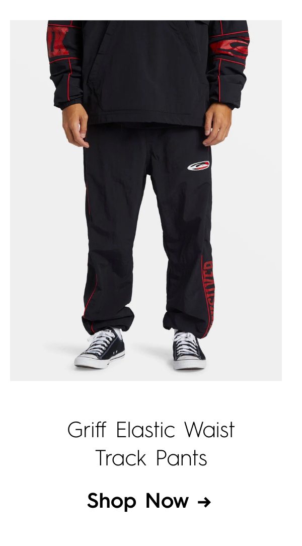 Griff Elastic Waist Track Pants