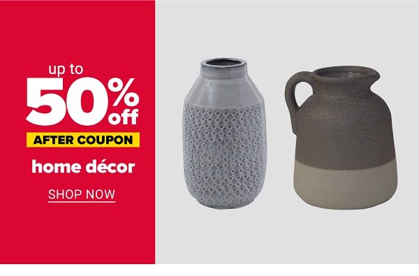 Up to 50% off home decor - after coupon. Shop Now.