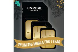 1 Year of Unlimited Talk, Text, and Data + 1GB LTE with a FREE 4G 3-in-1 SIM Kit for only $89