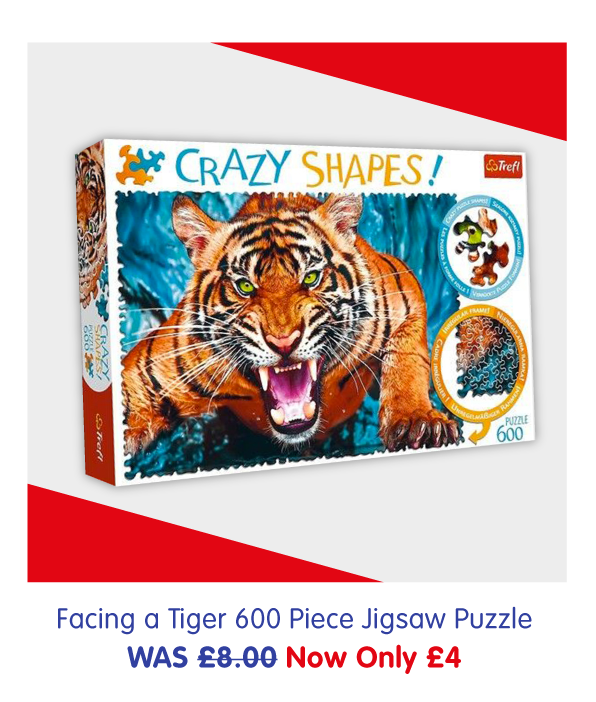 Facing A Tiger 600 Piece Jigsaw Puzzle