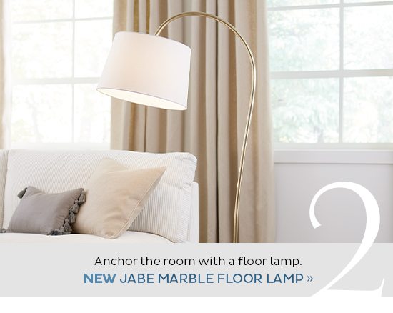 Jabe Marble Floor Lamp