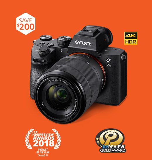 SAVE $200: Alpha 7 III Camera