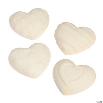 DIY Ceramic Hearts - 12 Pc.